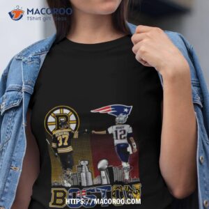 boston bruins bergeron and new england patriot tom brady champions shirt tshirt