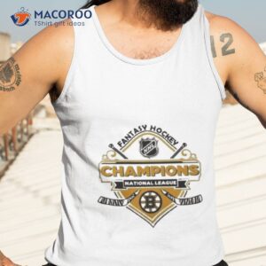 boston bruins ice hockey fantasy hockey nhl champions national league logo 2023 shirt tank top 3