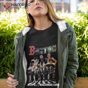 boston celtics bruins red sox and new england patriots abbey road signatures 2023 shirt tshirt 4