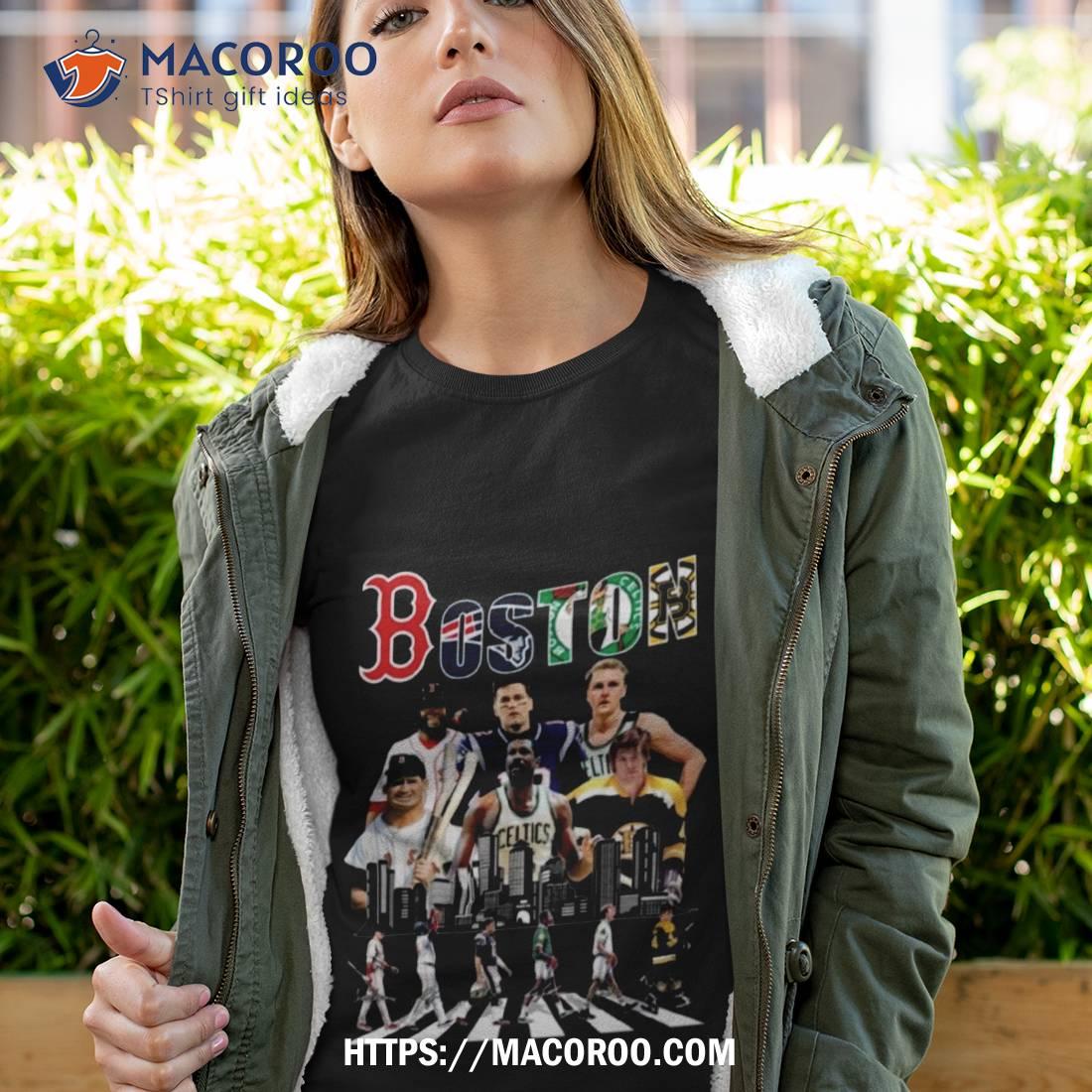 Boston Celtics Bruins Red Sox And New England Patriots Abbey Road Signatures 2023 Shirt Boston Celtics Bruins Red Sox And New England Patriots Abbey Road Signatures 2023 Shirt