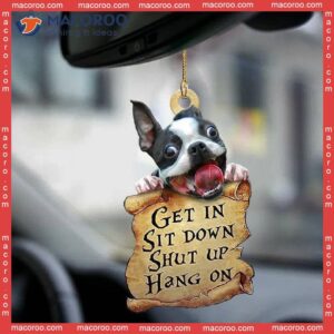 Boston Terrier Lovers Get Custom Shaped Christmas Acrylic Ornament