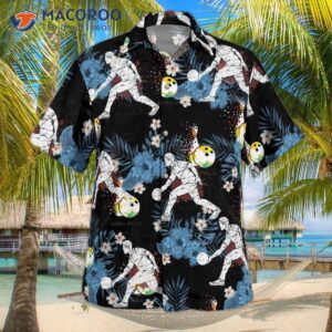 bowling flower colorful hawaiian shirt 0