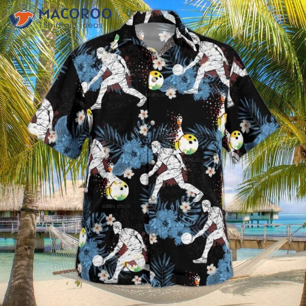 Bowling Flower Colorful Hawaiian Shirt