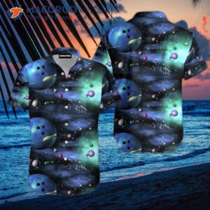 Bowling Galaxy And The Universe Hawaiian Shirts