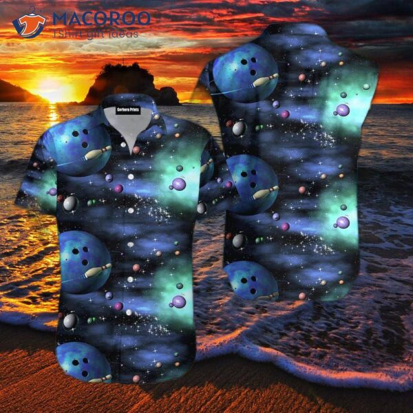 Bowling Galaxy And The Universe Hawaiian Shirts