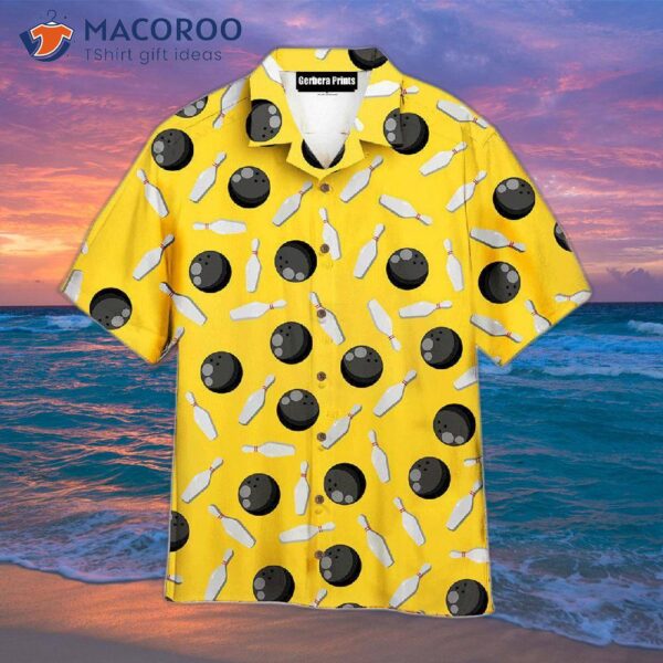 Bowling Game With Yellow Hawaiian Shirts
