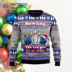 Bowling, Merry Christmas, Ugly Christmas Sweater