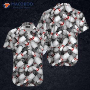 Bowling Strike Gray Hawaiian Shirts