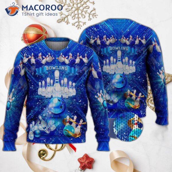 Bowling Ugly Christmas Sweater