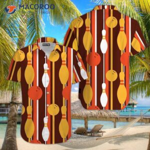 bowling yellow and brown hawaiian shirts 0