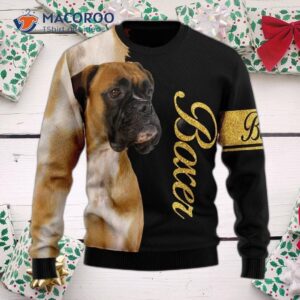 Boxer Half-cool Ugly Christmas Sweater