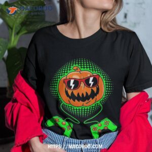 boys halloween shirt jack o lantern gamer kids halloween birthday gifts for her tshirt