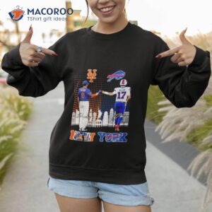 brandon nimmo new york mets and josh allen buffalo bills new york city signatures shirt sweatshirt