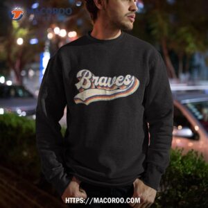 braves sports name vintage retro gift girl boy shirt sweatshirt