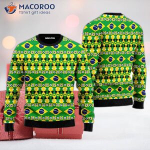 Brazil, We Will Be Champions Of The Football Cup Ugly Christmas Sweater.