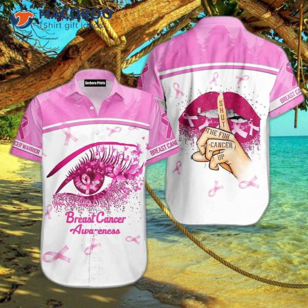 Breast Cancer Awareness Beautiful Eyes Warriors Pink Hawaiian Shirts