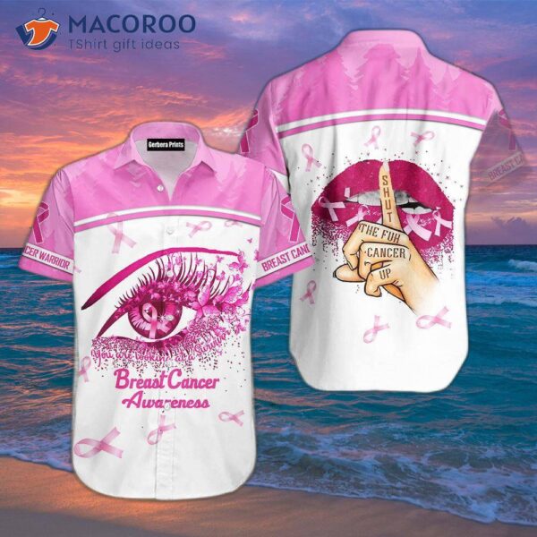 Breast Cancer Awareness Beautiful Eyes Warriors Pink Hawaiian Shirts