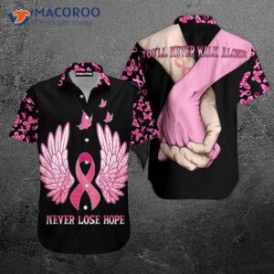 Breast Cancer Awareness Hawaiian Shirts: Never Lose Hope