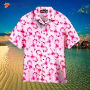 Breast Cancer Awareness Ribbon Pattern Hawaiian Shirts