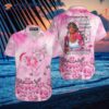 Breast Cancer Awareness Strong Girl And Rose Pink Hawaiian Shirts