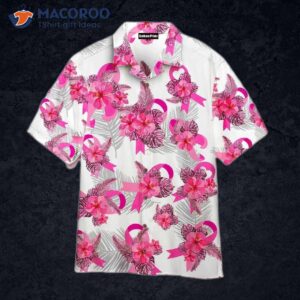 Breast Cancer Awareness Tropical Pink Hawaiian Shirts