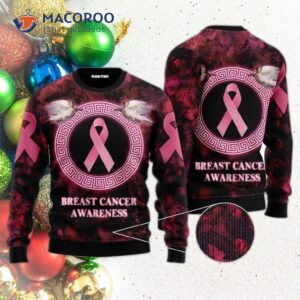 Breast Cancer Awareness Ugly Christmas Sweater