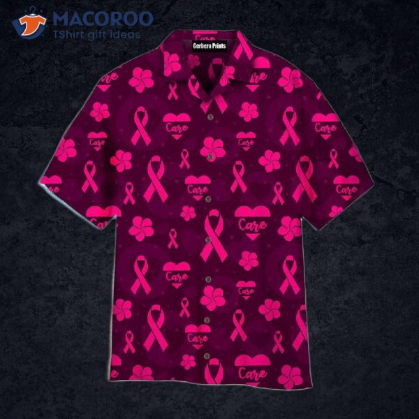 Breast Cancer Faith Hope Care Pattern Pink Hawaiian Shirts