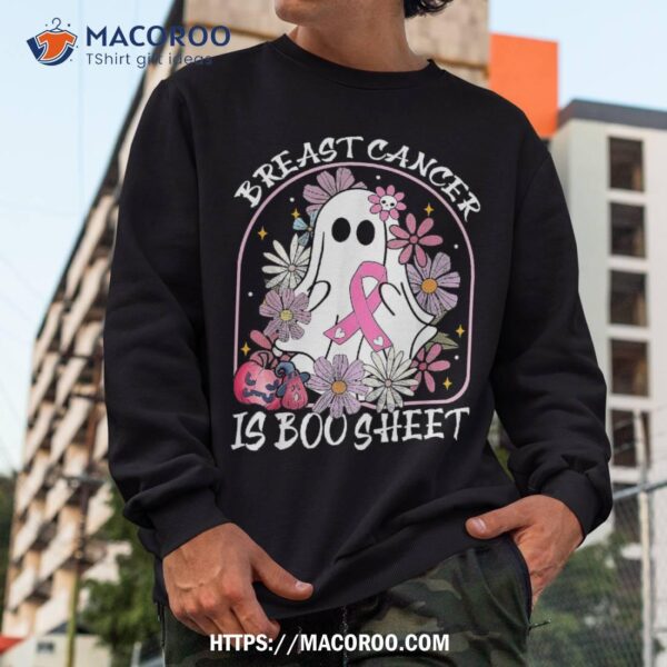 Breast Cancer Is Boo Sheet Ghost Halloween Awareness Groovy Shirt, Halloween Teddy Bears