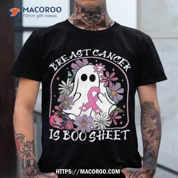 Breast Cancer Is Boo Sheet Ghost Halloween Awareness Groovy Shirt, Halloween Teddy Bears