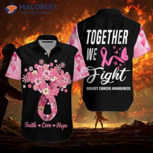 breast cancer warriors fight for a cure with hawaiian shirts 0