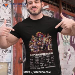 Broncos 35th Anniversary 1988 – 2023 Thank You For The Memories Signatures Shirt