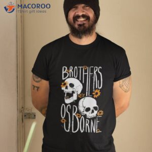 brothers osborne merch ladies flower skull shirt tshirt 2