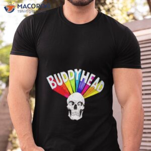 buddyhead rainbow skull shirt tshirt