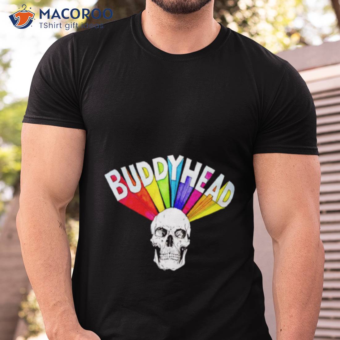 Buddyhead Rainbow Skull Shirt Buddyhead Rainbow Skull Shirt