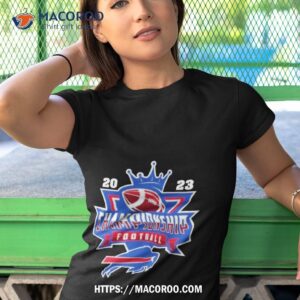 buffalo bills football nfl 2023 championship crown logo shirt tshirt 1