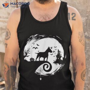 bull terrier halloween costume bully moon silhouette shirt tank top