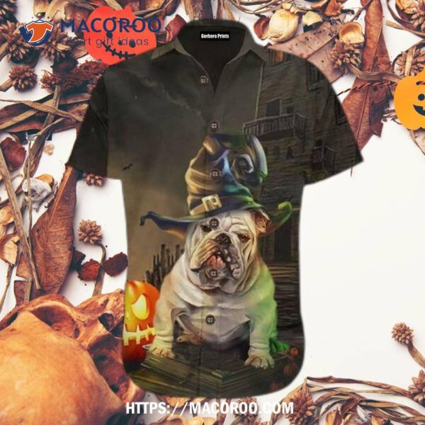 Bulldog Halloween Hawaiian Shirts, Best Halloween Gifts For Adults