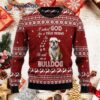 Bulldog True Friend Ugly Christmas Sweater