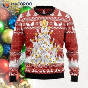 Bunny Tree Ugly Christmas Sweater