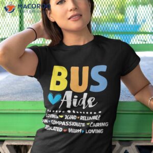 Bus Driver Aide Cute Back To School Shirt 3 bus driver aide cute back to school shirt tshirt 1