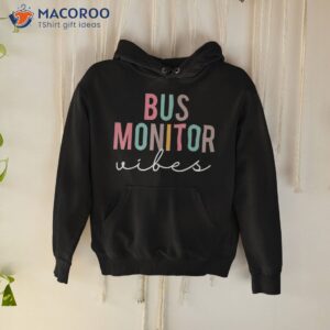 bus monitor vibes colorful appreciation day back to school shirt hoodie