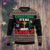 Butterfly All About Jesus Ugly Christmas Sweater