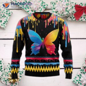 Butterfly Colorful Beauty Ugly Christmas Sweater