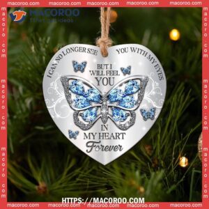 butterfly feel you in my heart ceramic ornament christmas tree butterfly ornaments 3