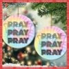 Butterfly Have The Faith Circle Ceramic Ornament, Butterfly Christmas Ornaments