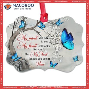 butterfly know you are at peace metal ornament butterfly xmas ornaments 0