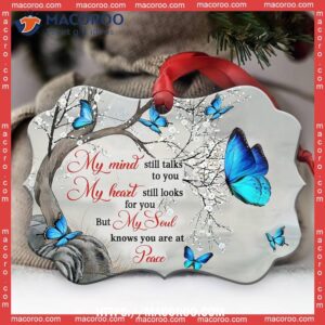 butterfly know you are at peace metal ornament butterfly xmas ornaments 1