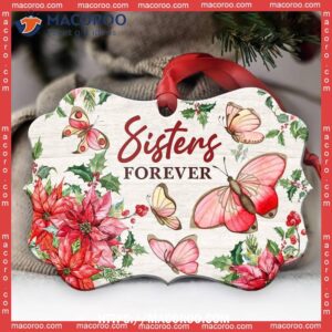 butterfly lover sisters forever horizontal ceramic ornament butterfly xmas ornaments 2