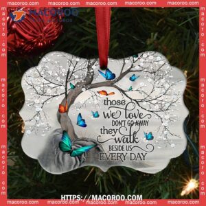 butterfly memorial beside us everyday horizontal ceramic ornament christmas tree butterfly ornaments 2