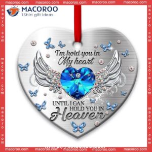 Butterfly Memorial Hold You In My Heart Jewelry Faith Angel Wings Ceramic Ornament, Butterfly Lawn Ornaments